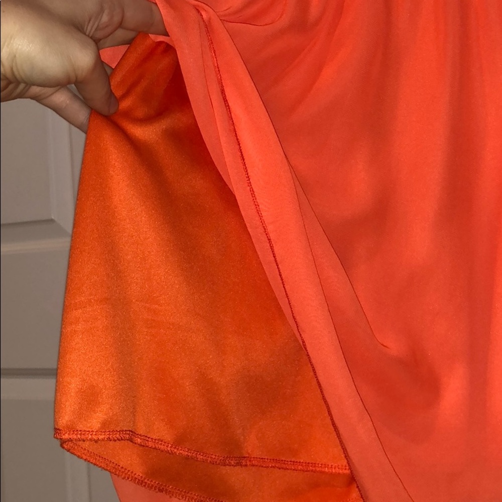 Orange High-Low Dress - Picture 4 of 6
